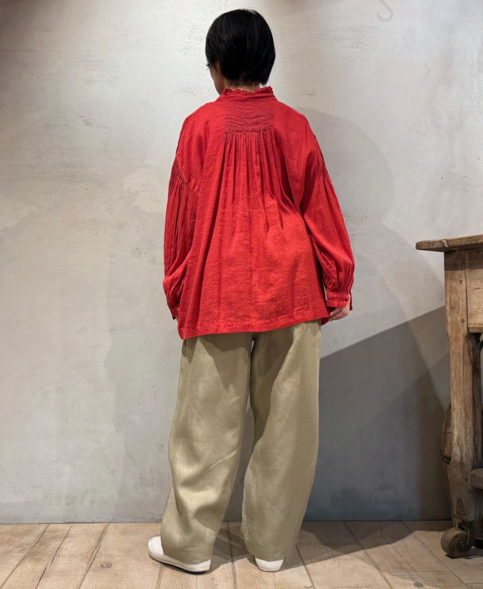 GNMDS2501NLT(パンツ) LINEN TWILL 2TUCK TAPERED EASY PANTS