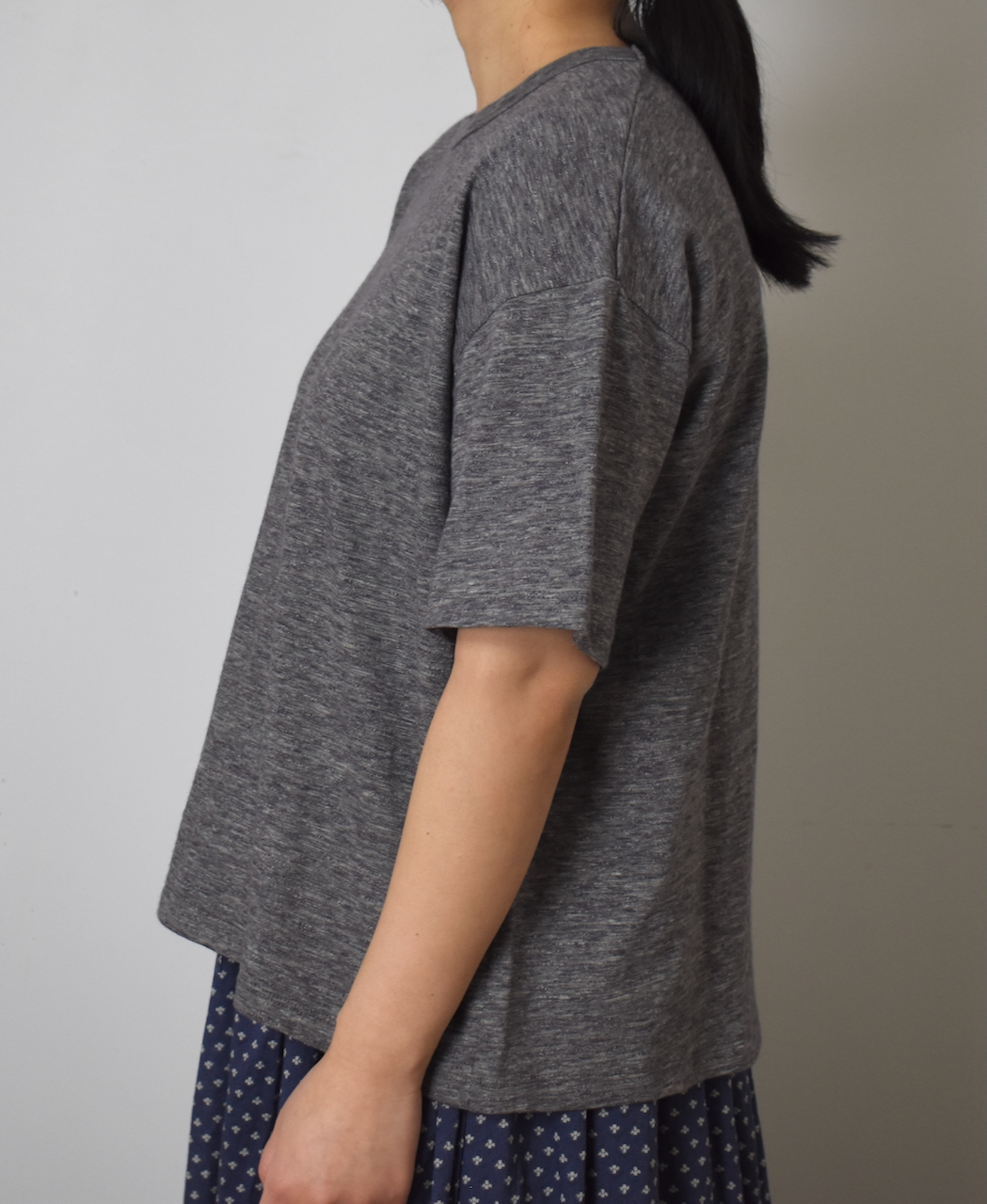 GNSL24041 (Tシャツ) SLUB VINTAGE CREW-NECK BACKSIDE SLIT T-SHIRT