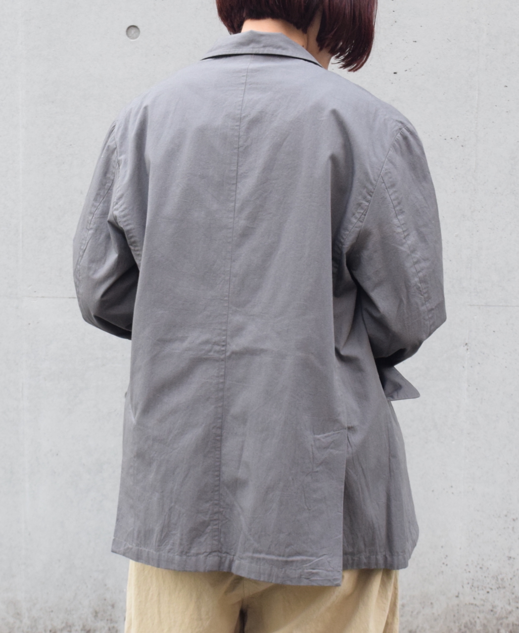 NVL2501CP(ジャケット) 40s ORGANIC POPLIN SIDE VENTS REGULAR COLLAR JACKET