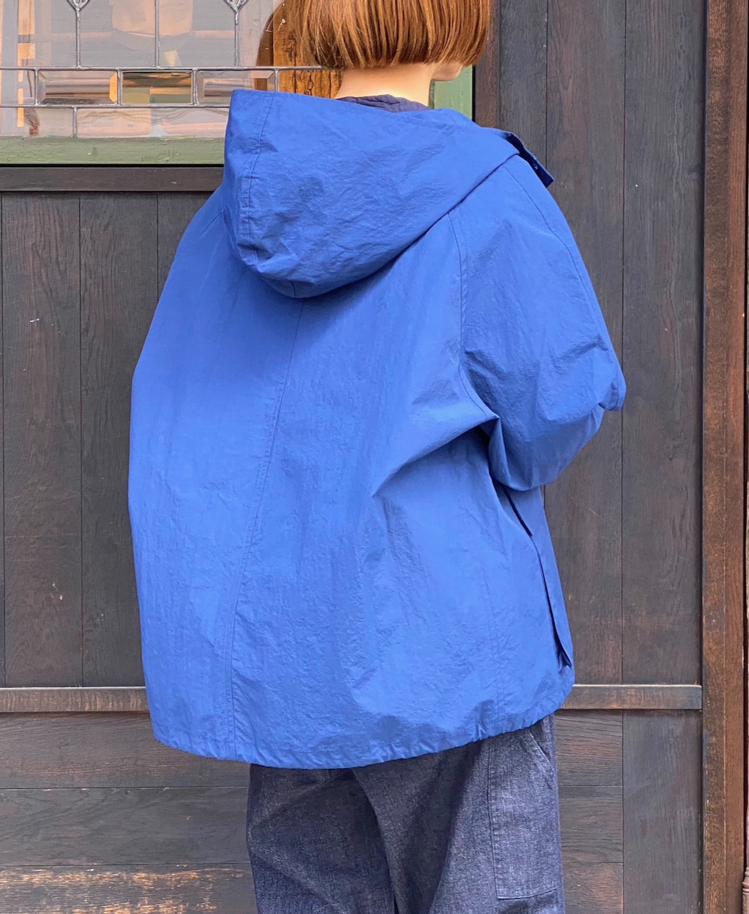 NHT2511CNC(ジャケット) NYLON/COTTON HOODED PARKA WITH GUSSETED POCKET