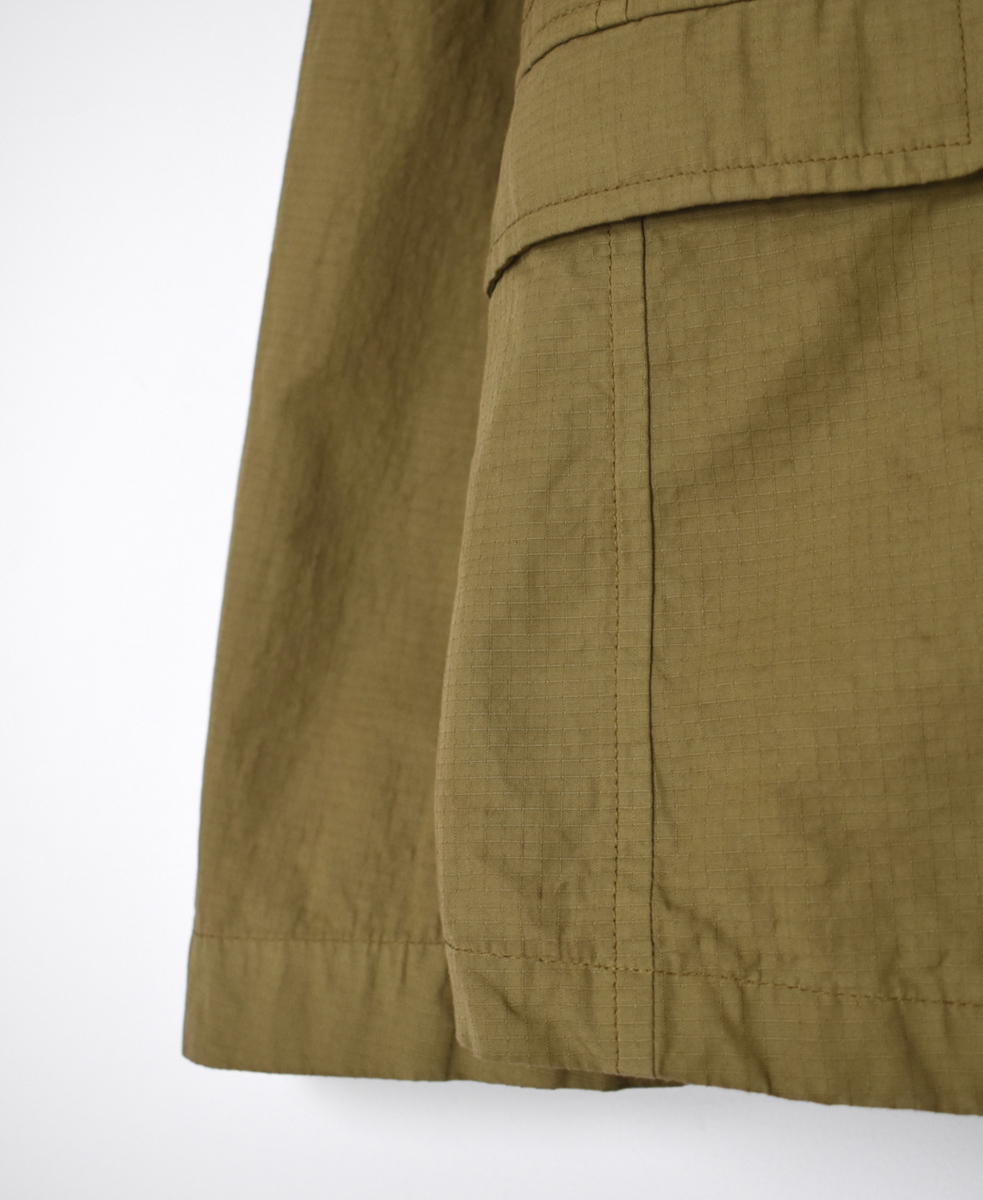 NHT2502MR(ジャケット) MILITARY RIP STOP OVERDYE FLY FRONT POCKET JACKET