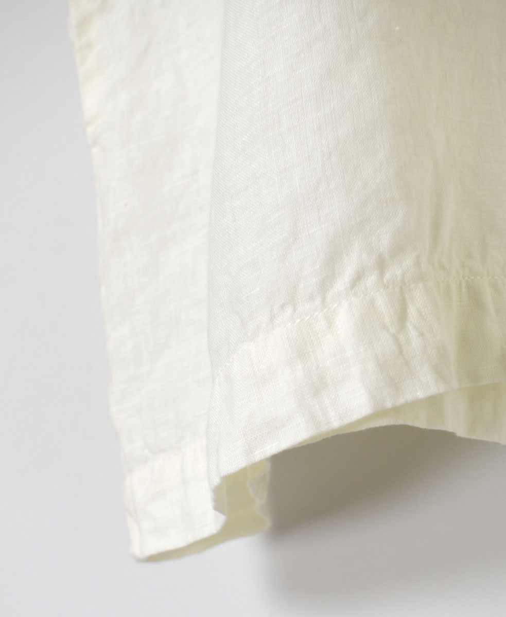●NAM1631LP (シャツ) LINEN PLAIN BOAT NECK S/SL SHIRT