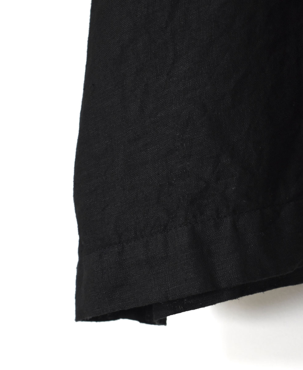 ●NAM1631LP (シャツ) LINEN PLAIN BOAT NECK S/SL SHIRT