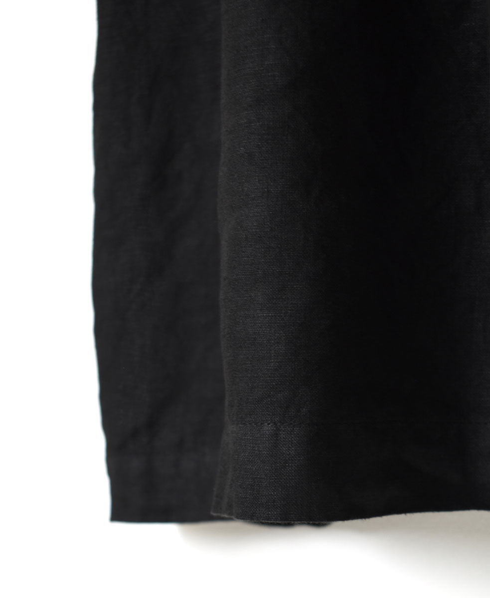 ●NAM1632LP (ワンピース) LINEN PLAIN (OVERDYE) BOAT NECK S/SL ONE-PIECE