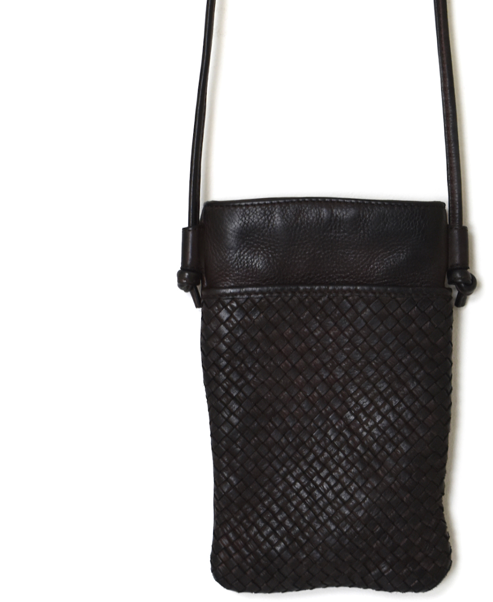 SVMDS2502C(バッグ) SMALL MESH&PLAIN COMBI SHOULDER PHONE CASE