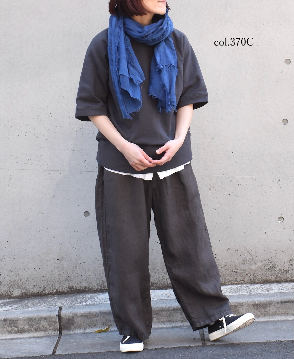 AGAM2501(ストール) LINEN/COTTON CHECK STOLE 70×180cm