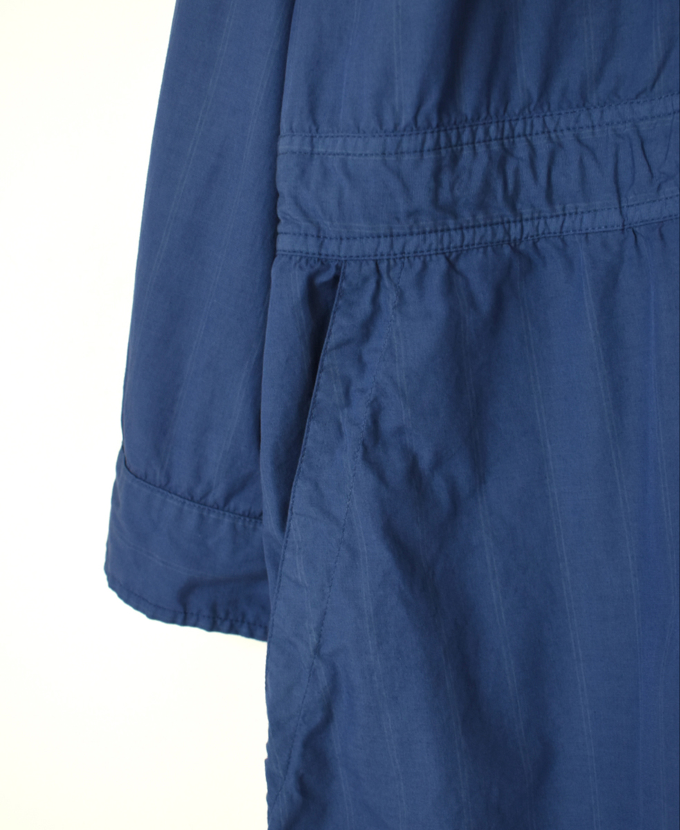 INHT2511STD(シャツ) COTTON STRIPE OVERDYE ONE-UP COLLAR OVERALLS