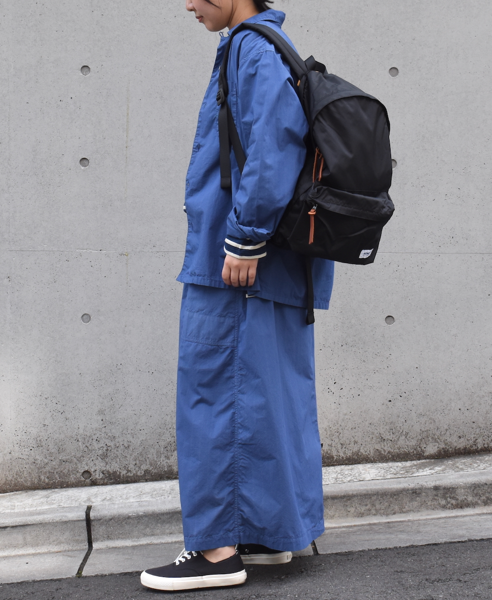 INHT2512STD(シャツ) COTTON STRIPE OVERDYE ONE-UP COLLAR SHIRT