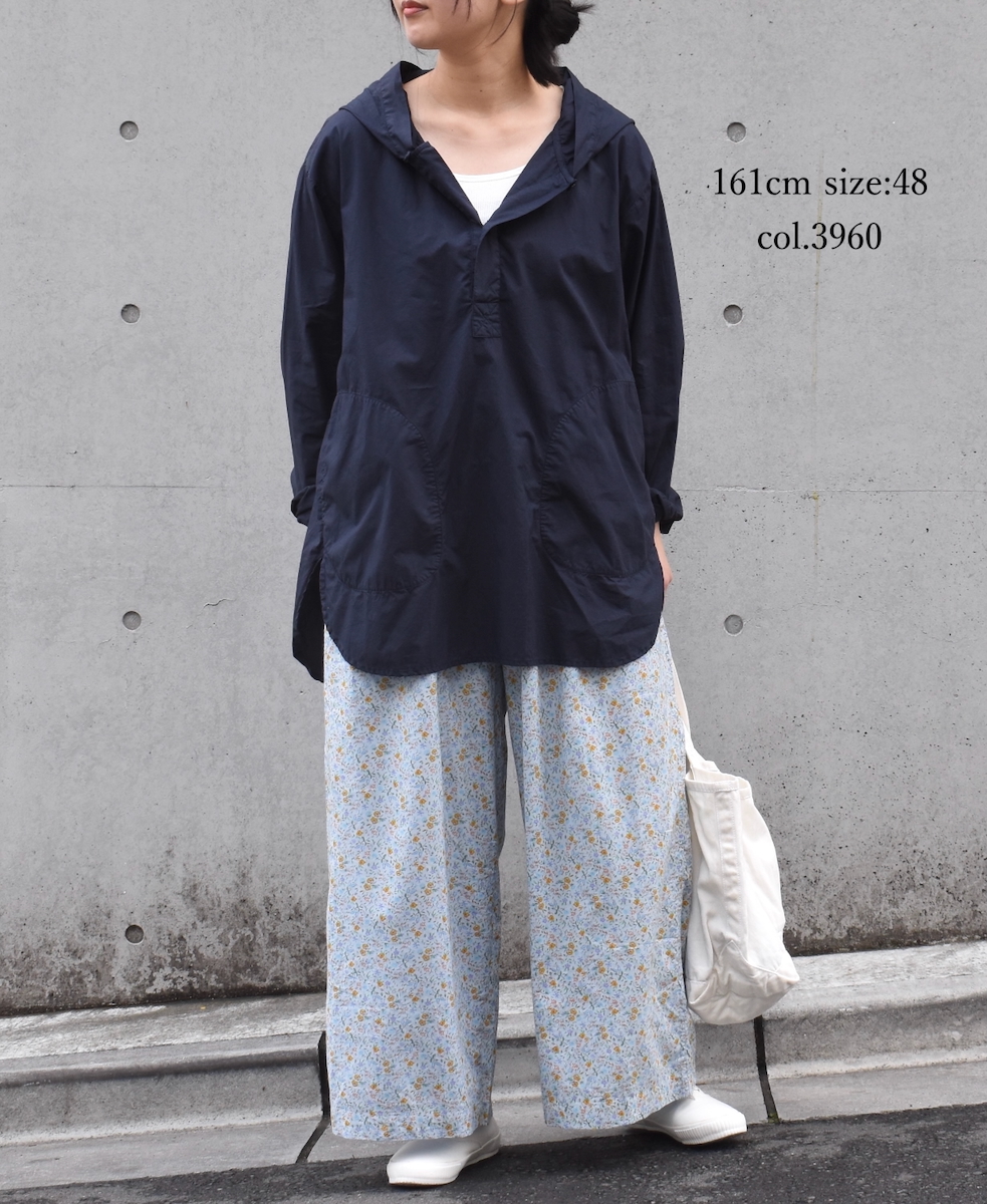 INHT2432CP (シャツ) 60s COTTON POPLIN OVERDYE HOODED PULLOVER SHIRT