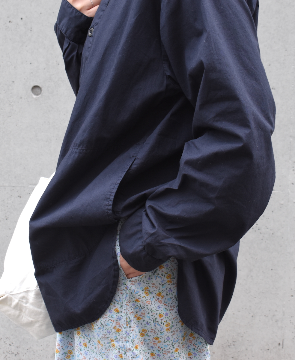 INHT2432CP (シャツ) 60s COTTON POPLIN OVERDYE HOODED PULLOVER SHIRT