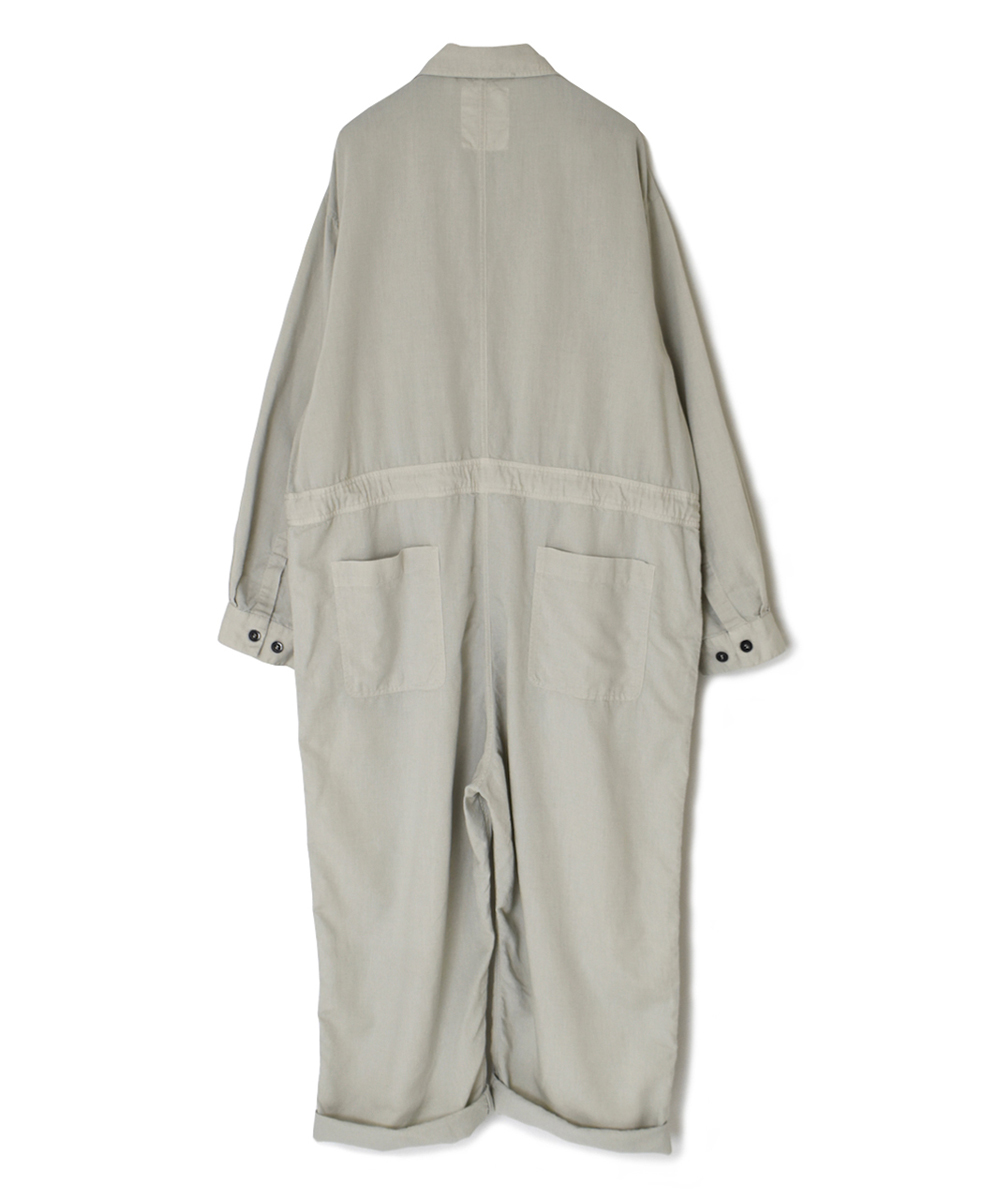 INHT2511CLD(シャツ) COTTON LINEN PLAIN OVERDYE ONE-UP COLLAR OVERALLS