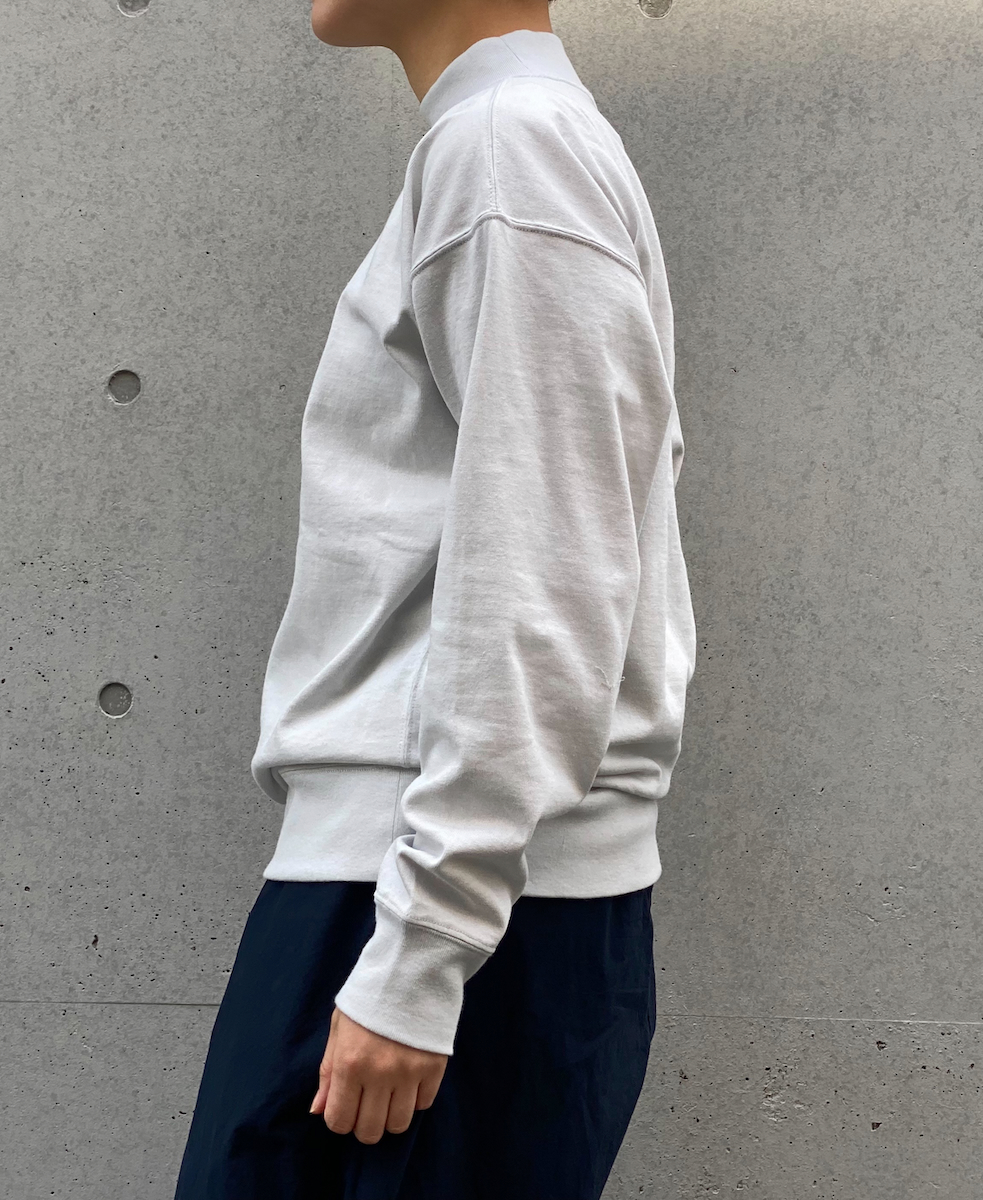GNAM2401 (Tシャツ) SINGLE JERSEY MOCK-NECK LONG SLEEVE T-SHIRT