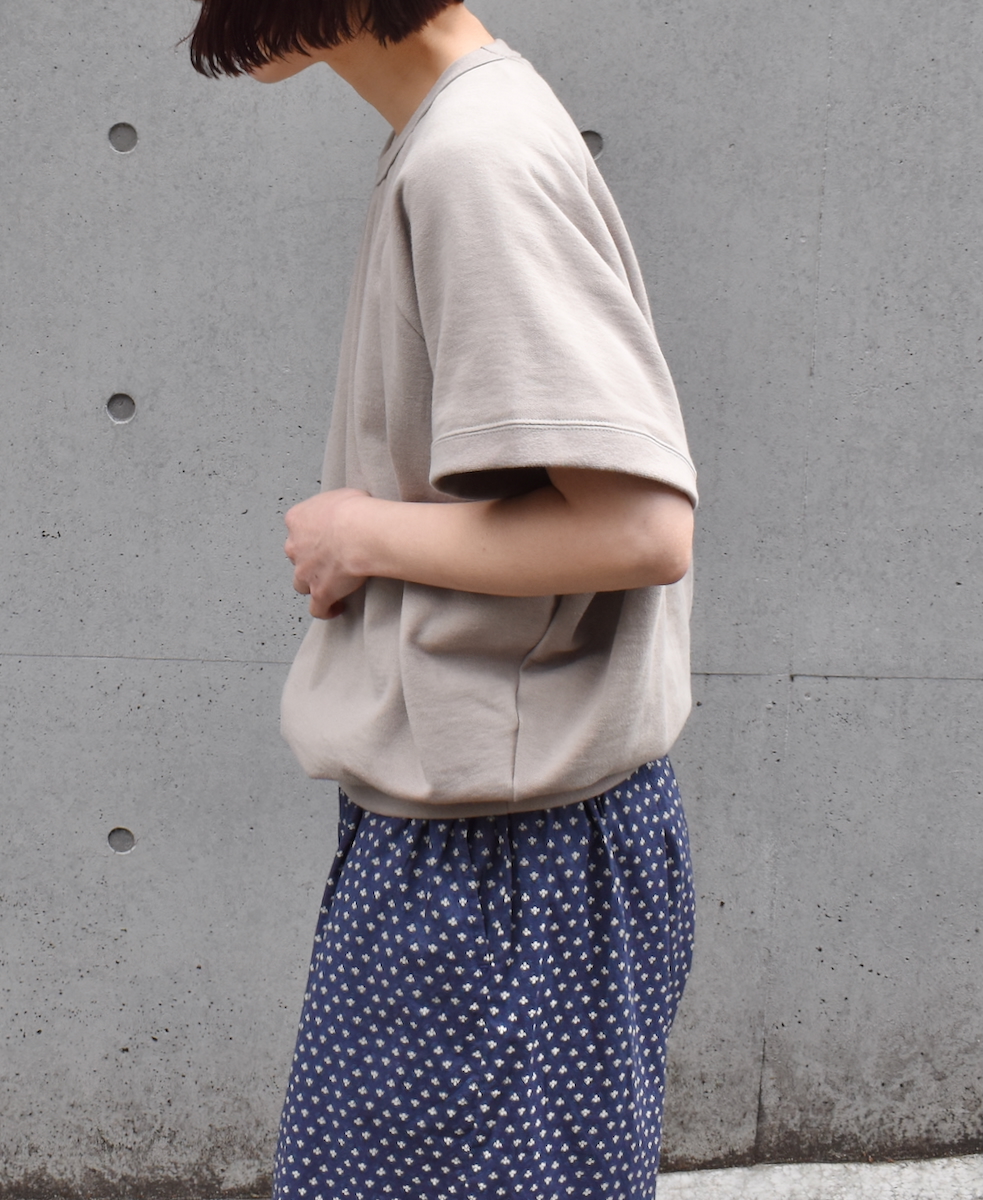 GNSL25031(Tシャツ) COMBED COTTON FRENCH TERRY FRENCH/SL CREW NECK T-SHIRT