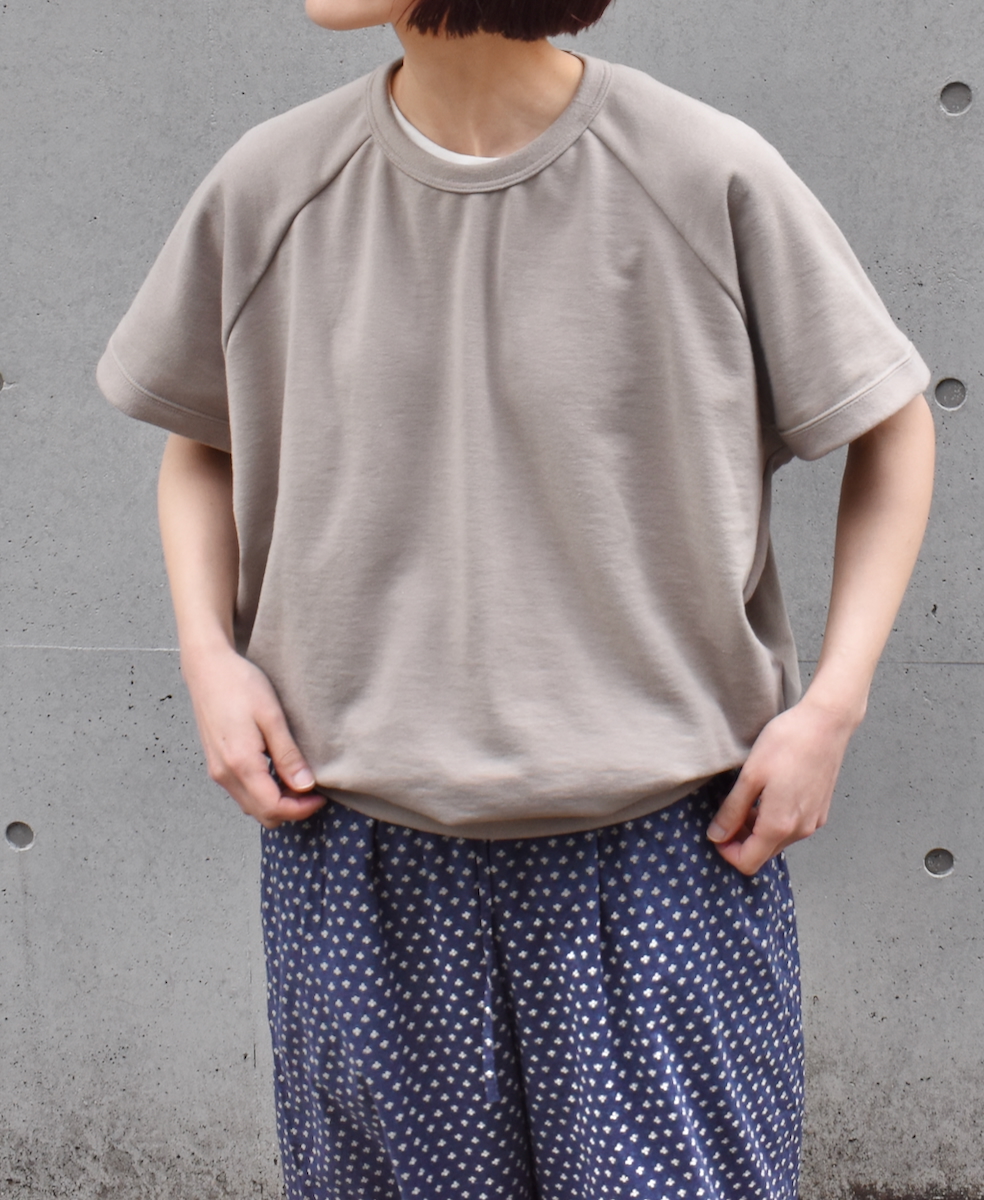 GNSL25031(Tシャツ) COMBED COTTON FRENCH TERRY FRENCH/SL CREW NECK T-SHIRT