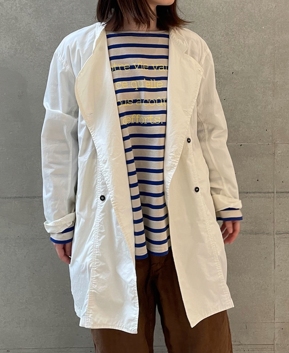 INHT2431CP(ジャケット) 60s COTTON POPLIN OVERDYE STAND COLLAR DOUBLE BREAST JACKET