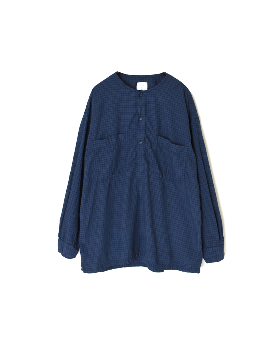 IMDSH2511CCD(シャツ) HANDWOVEN COTTON STRIPE(OVERDYE) MDS PULLOVER SHIRT