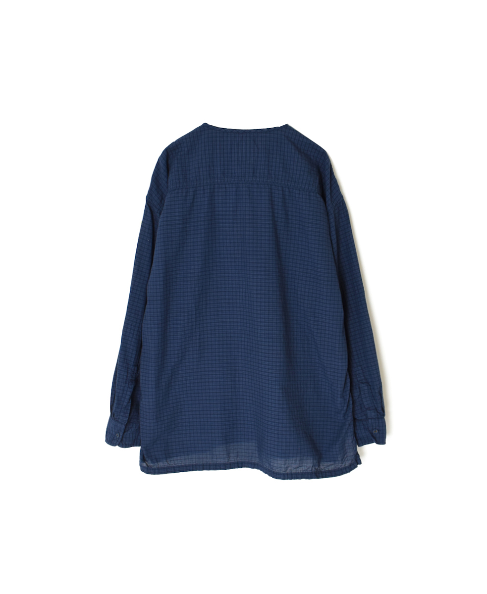 IMDSH2511CCD(シャツ) HANDWOVEN COTTON STRIPE(OVERDYE) MDS PULLOVER SHIRT