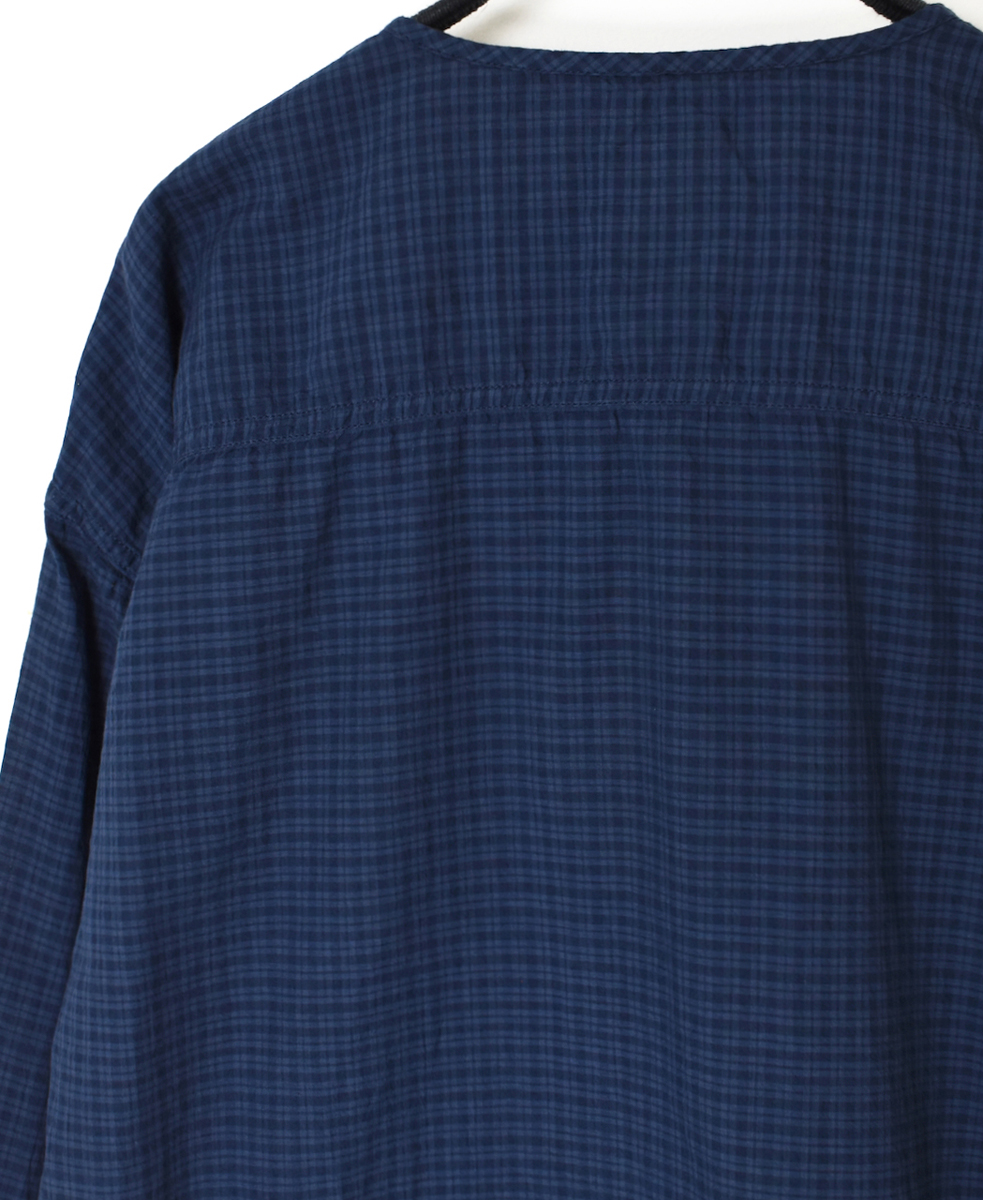 IMDSH2511CCD(シャツ) HANDWOVEN COTTON STRIPE(OVERDYE) MDS PULLOVER SHIRT