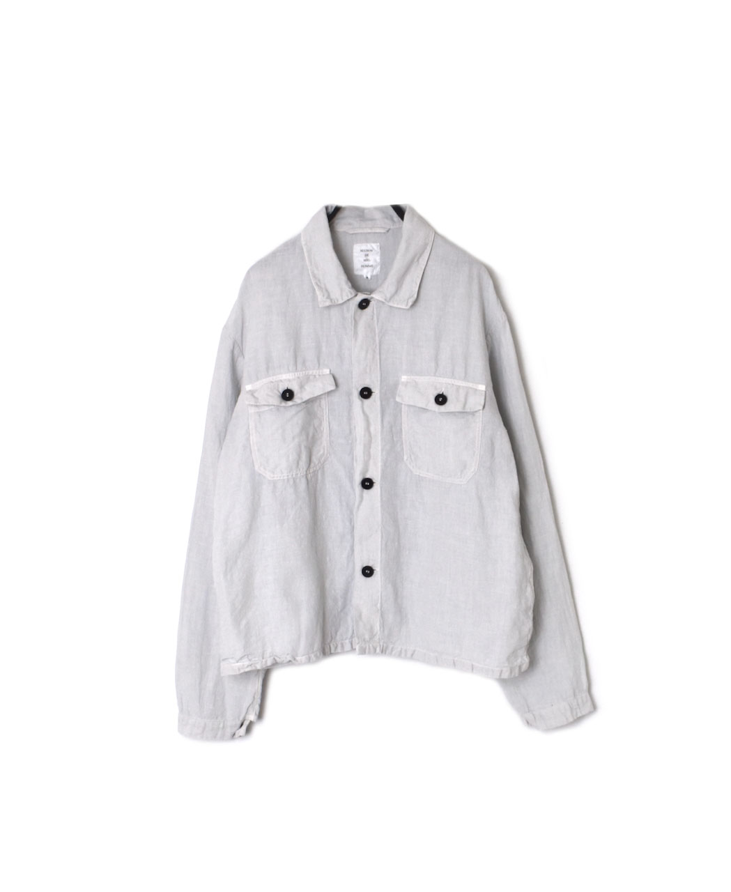 IMDSH2531LPD(ジャケット) 60s LINEN PLAIN(OVERDYE) WORK JACKET