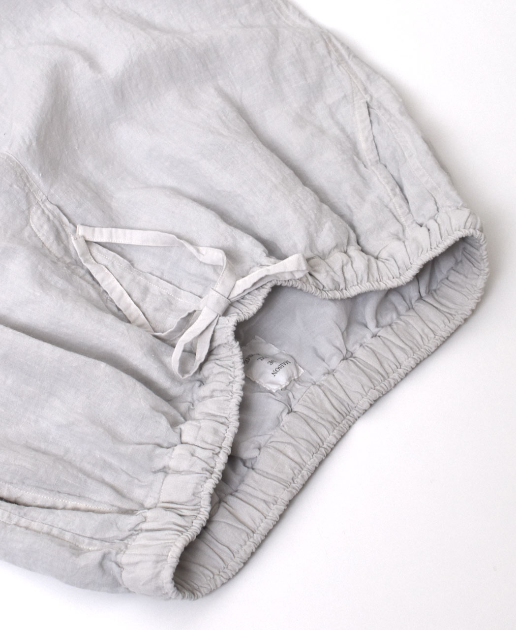 IMDSH2101LPD (パンツ) 60s LINEN PLAIN (OVERDYE) EASY CROPPED PANTS