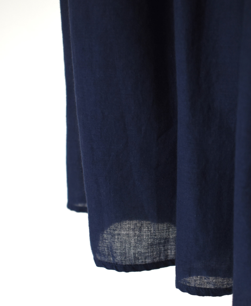 INMDS25045(スカート) 100s KHADI(100s×150s) RANDOM PLEATS FLARED SKIRT