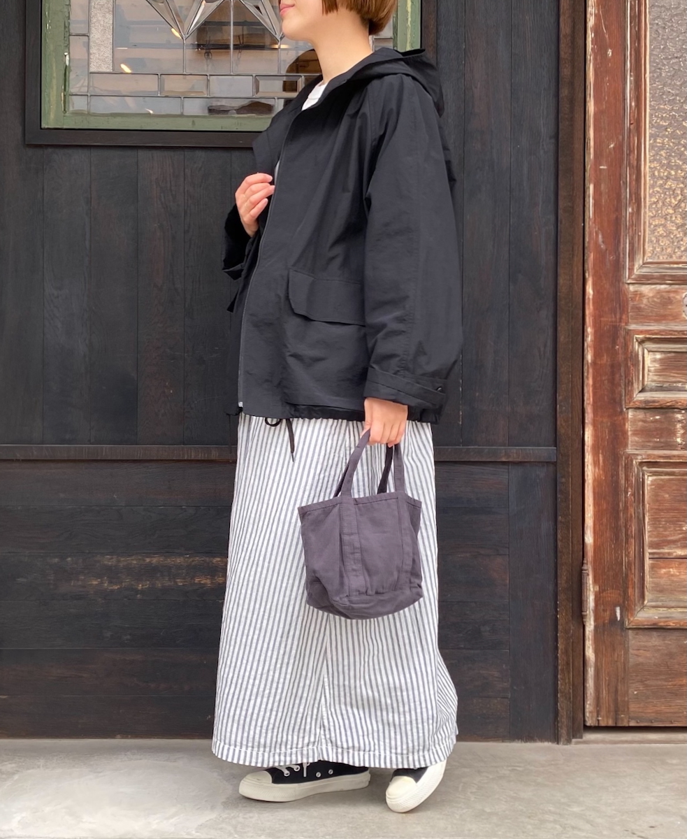 NHT2511CNC(ジャケット) NYLON/COTTON HOODED PARKA WITH GUSSETED POCKET