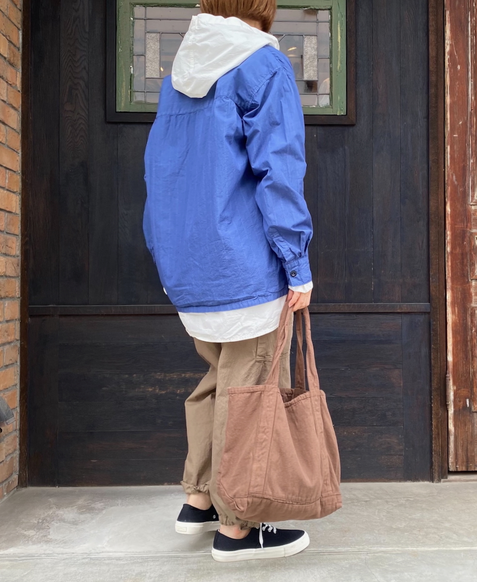 INHT2512STD(シャツ) COTTON STRIPE OVERDYE ONE-UP COLLAR SHIRT