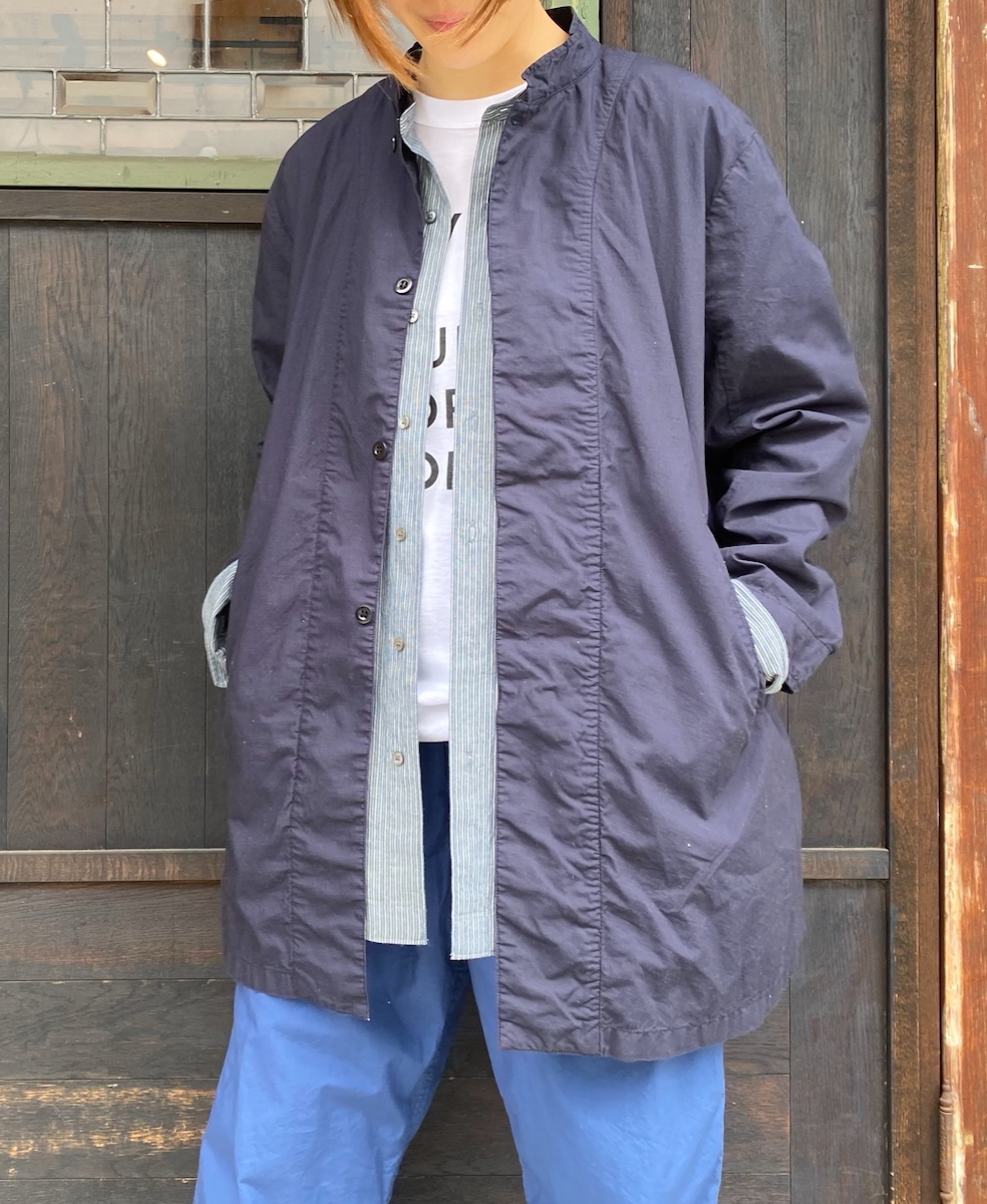 INHT2501CP(ジャケット) 60s COTTON POPLIN OVERDYE STAND COLLAR FLY FRONT JACKET