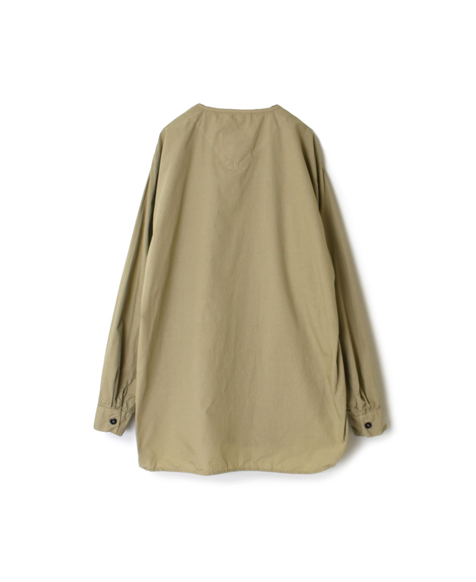 INHT2203CP (シャツ) 60'S COTTON POPLIN HENLEY NECK SHIRT