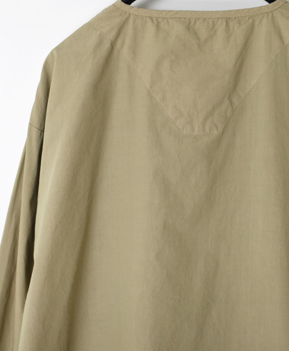 INHT2203CP (シャツ) 60'S COTTON POPLIN HENLEY NECK SHIRT