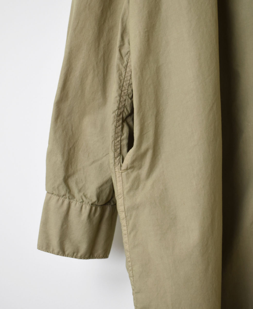 INHT2202CP (ロングシャツ) 60s COTTON POPLIN ONE-UP COLLAR LONG SHIRT