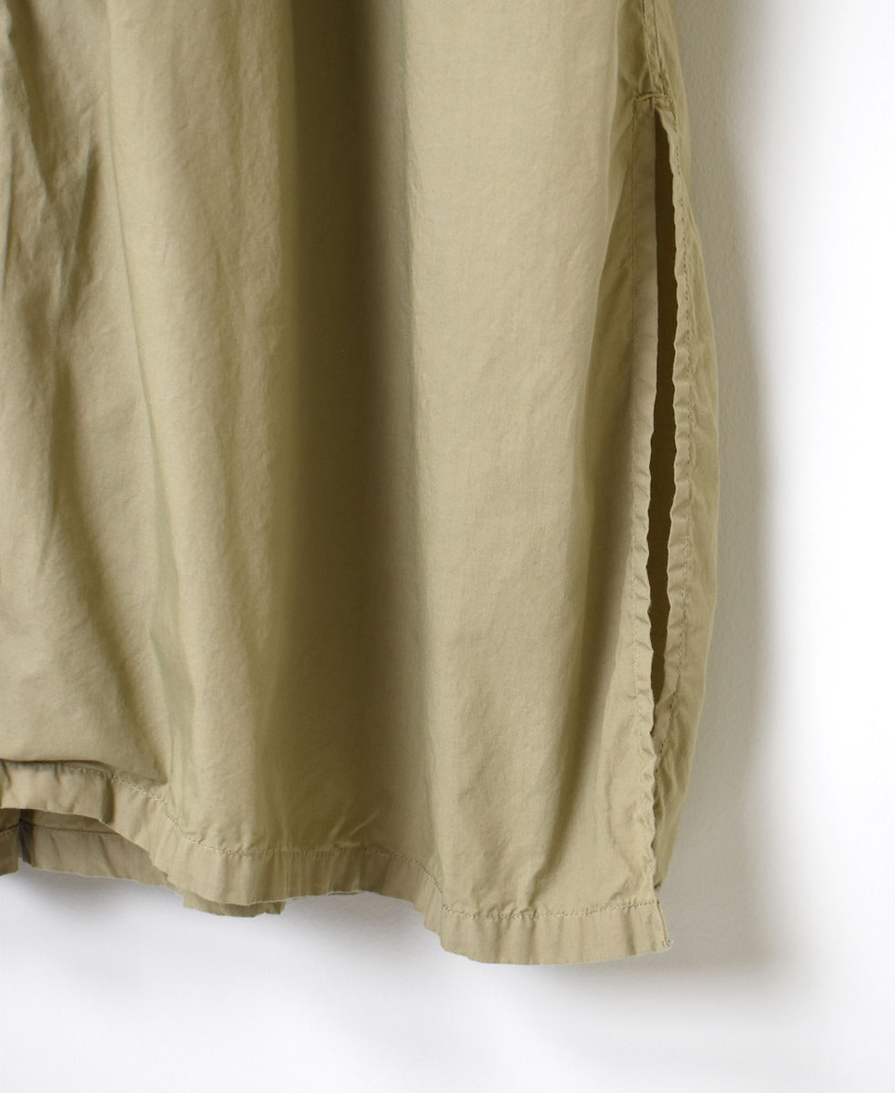 INHT2202CP (ロングシャツ) 60s COTTON POPLIN ONE-UP COLLAR LONG SHIRT