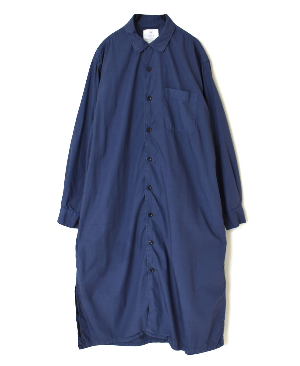 INHT2202CP (ロングシャツ) 60s COTTON POPLIN ONE-UP COLLAR LONG SHIRT