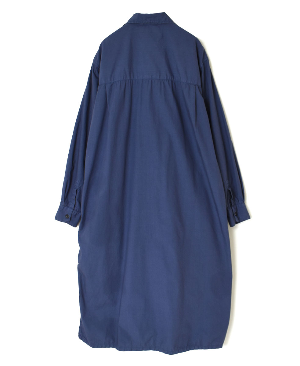 INHT2202CP (ロングシャツ) 60s COTTON POPLIN ONE-UP COLLAR LONG SHIRT