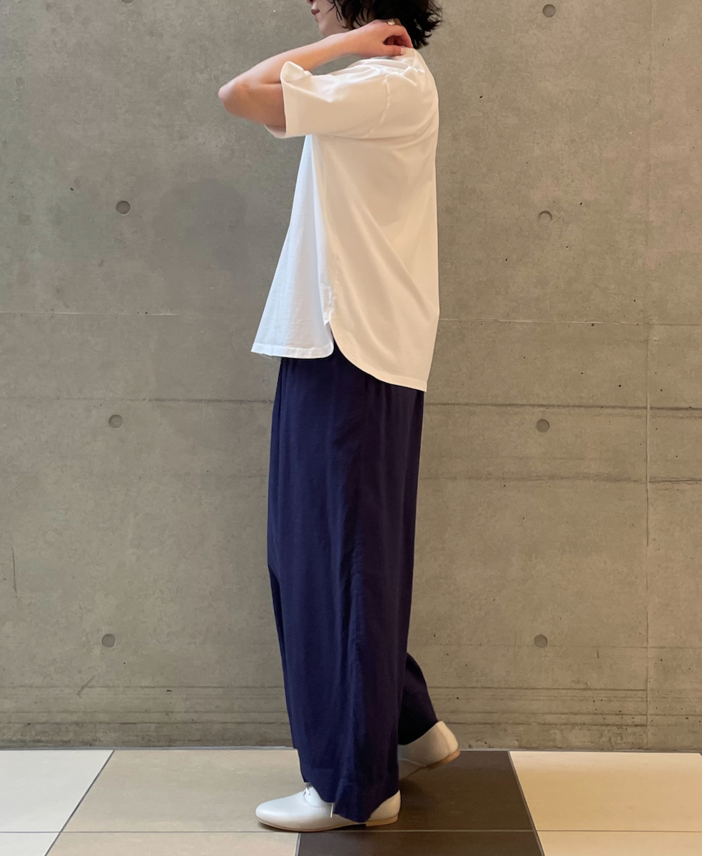 INMDS25035(パンツ) HANDWOVEN SILK/COTTON MICRO CHECK EASY PANTS