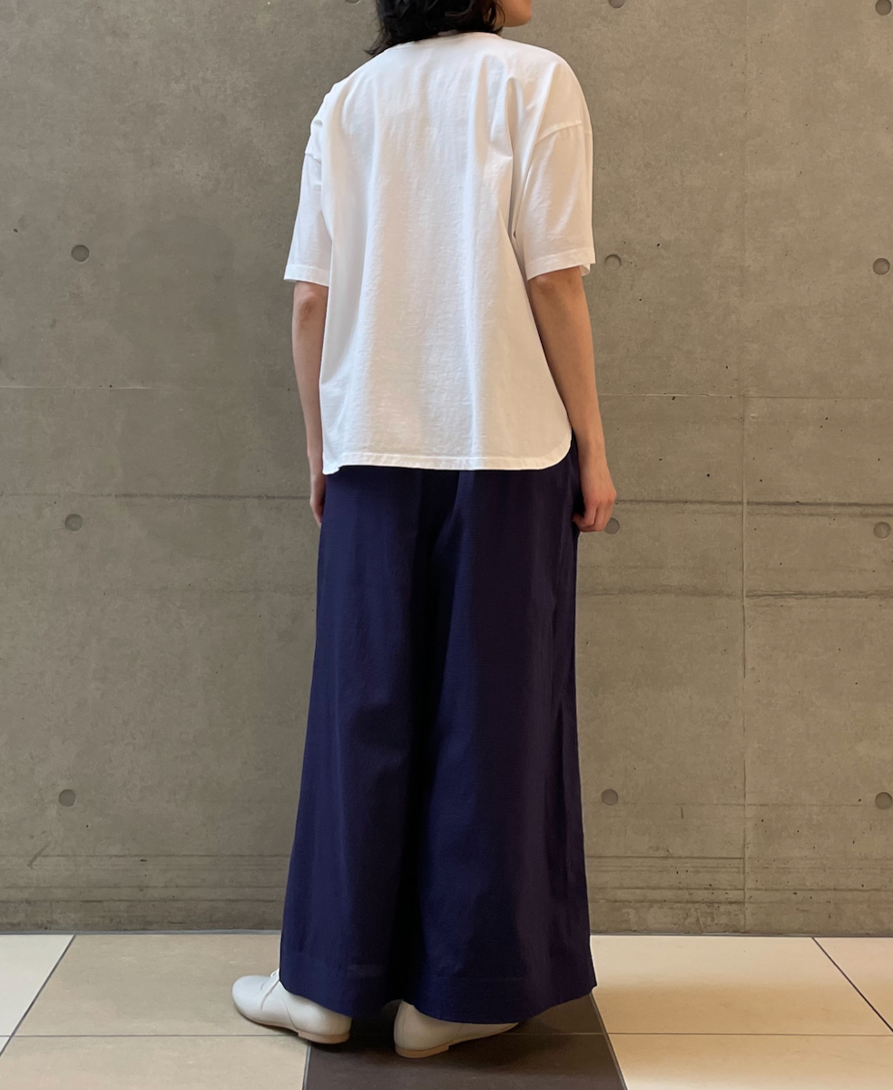 INMDS25035(パンツ) HANDWOVEN SILK/COTTON MICRO CHECK EASY PANTS