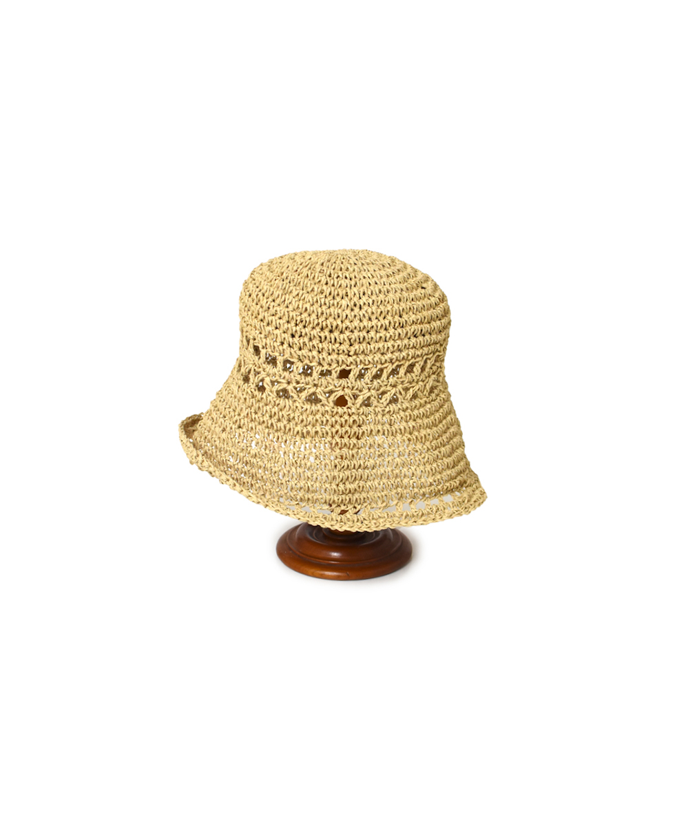 SIGNA1925 NSG2512(帽子) OPENWORK KNITTING PAPER HAT