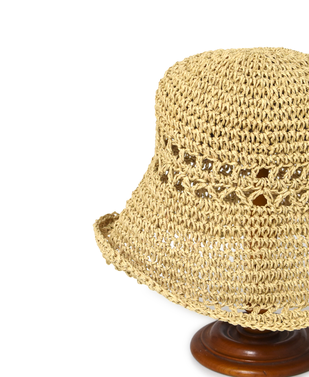 SIGNA1925 NSG2512(帽子) OPENWORK KNITTING PAPER HAT