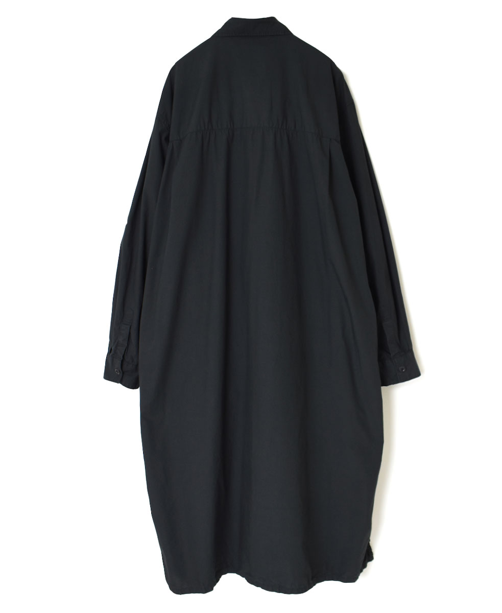 INHT2202CP (ロングシャツ) 60s COTTON POPLIN ONE-UP COLLAR LONG SHIRT