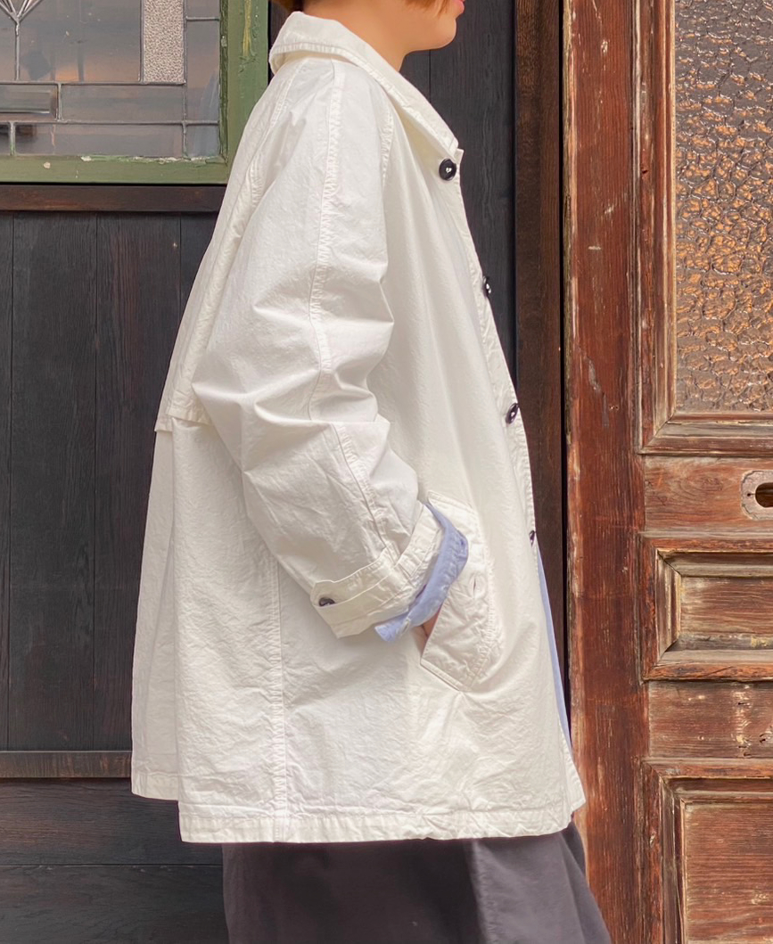 NHT2352TC (コート) LIGHT WEIGHT COTTON OVERDYE BALMACAAN SHORT COAT