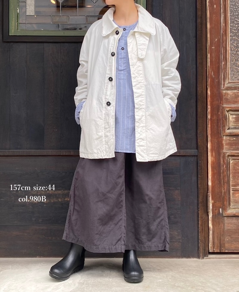 INHT2514CLD(スカート) COTTON LINEN OVERDYE EASY SKIRT