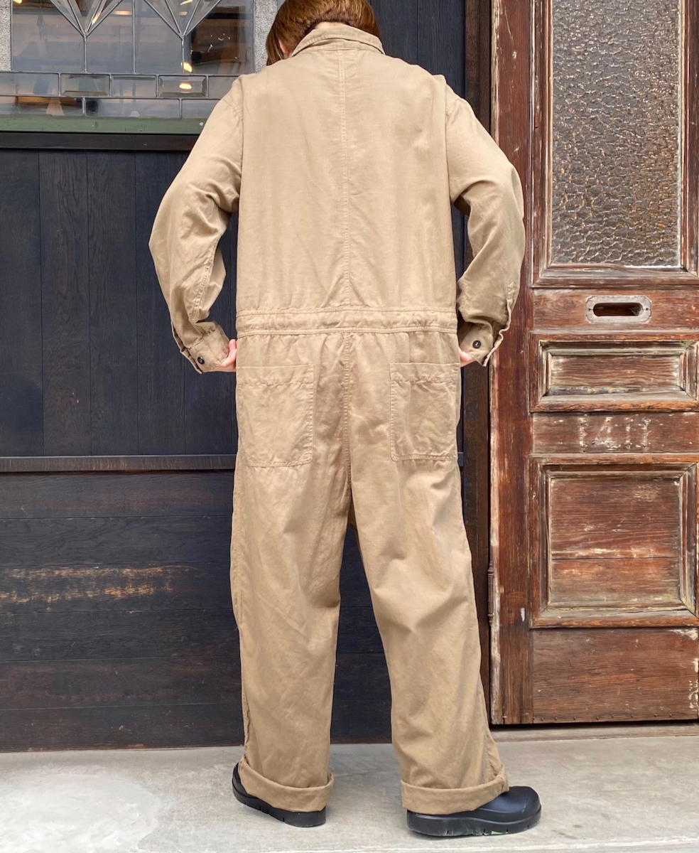 INHT2511CLD(シャツ) COTTON LINEN PLAIN OVERDYE ONE-UP COLLAR OVERALLS