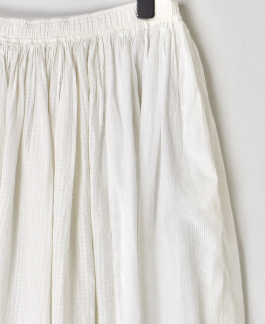 NMDS25236D(スカート) COTTON&LINEN PATCHWORK(OVERDYE) RAJASTHAN TUCK GATHERED SKIRT