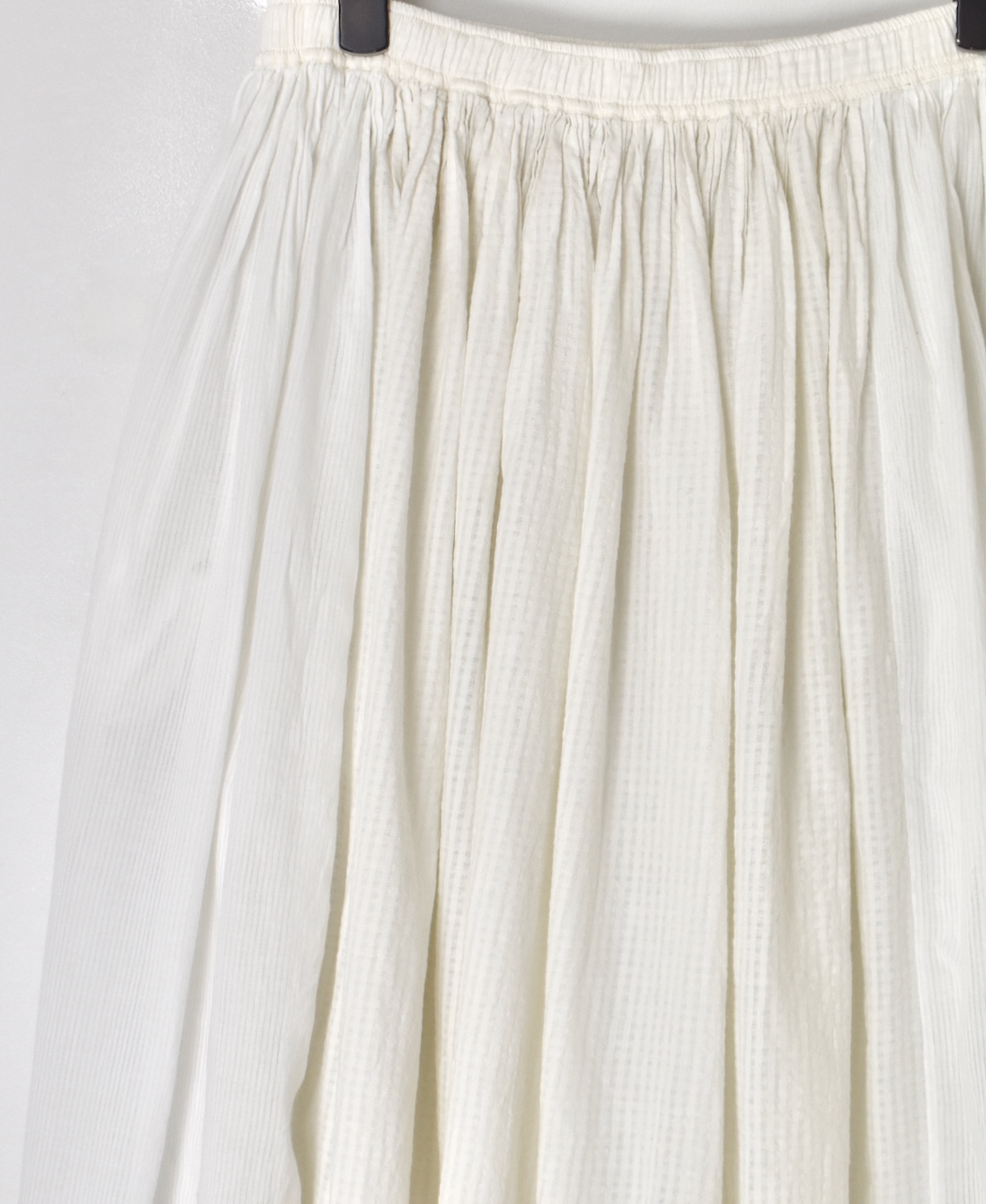 NMDS25236D(スカート) COTTON&LINEN PATCHWORK(OVERDYE) RAJASTHAN TUCK GATHERED SKIRT