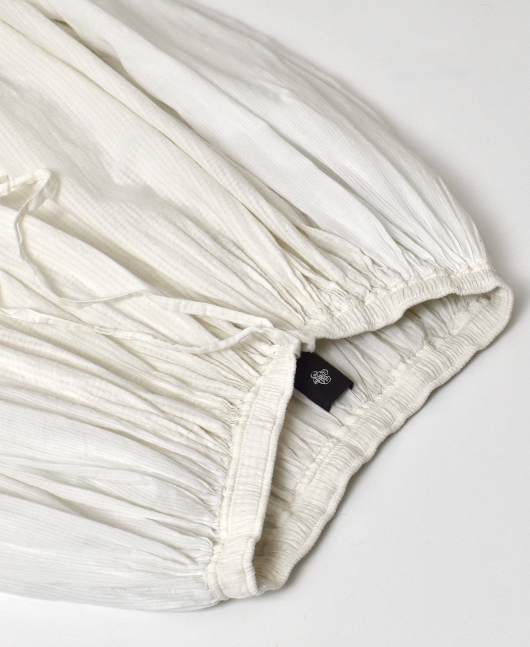 NMDS25236D(スカート) COTTON&LINEN PATCHWORK(OVERDYE) RAJASTHAN TUCK GATHERED SKIRT