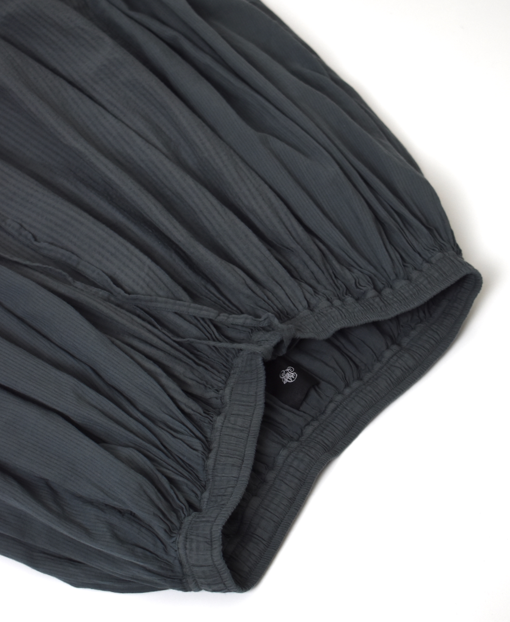NMDS25236D(スカート) COTTON&LINEN PATCHWORK(OVERDYE) RAJASTHAN TUCK GATHERED SKIRT