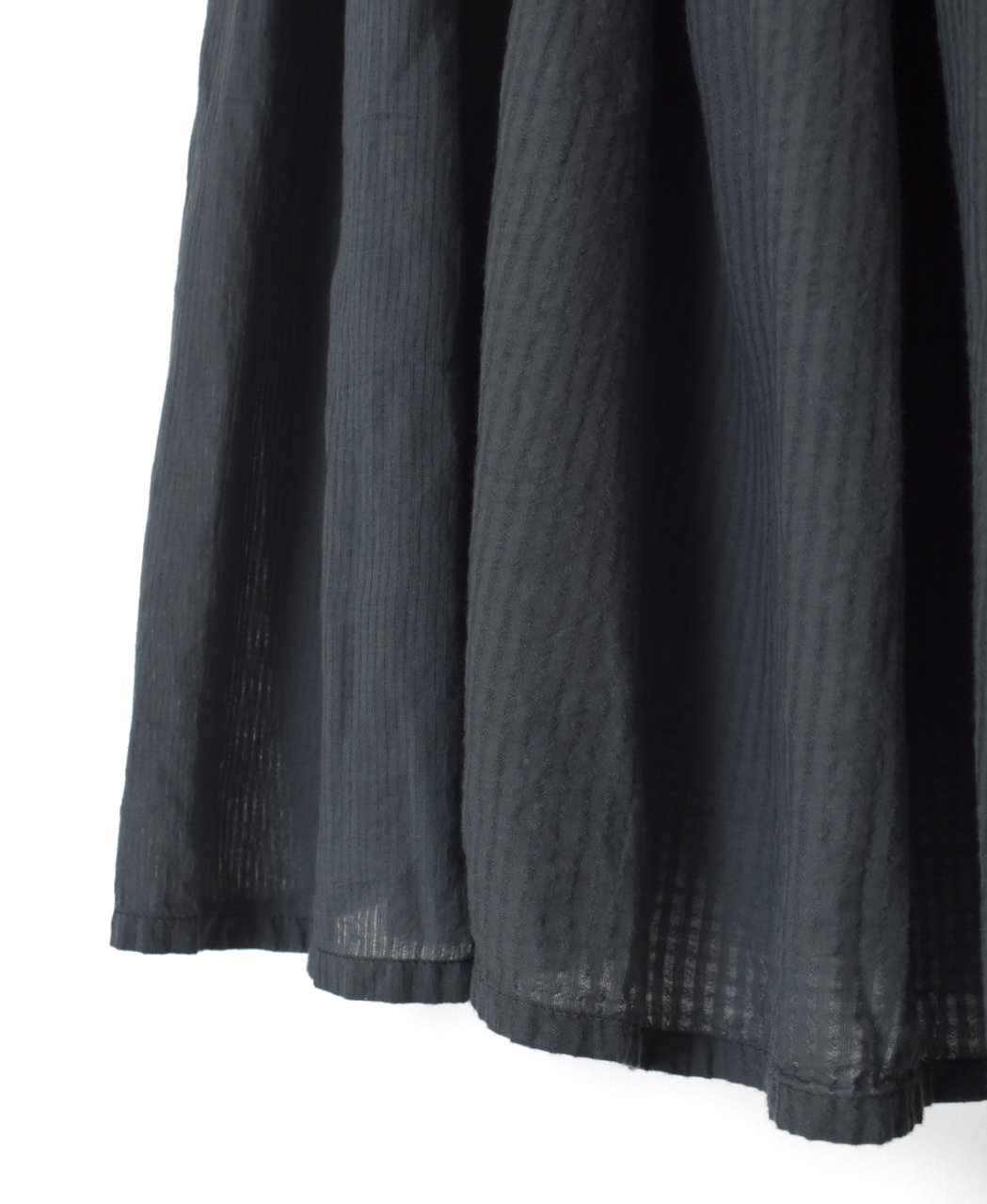 NMDS25236D(スカート) COTTON&LINEN PATCHWORK(OVERDYE) RAJASTHAN TUCK GATHERED SKIRT