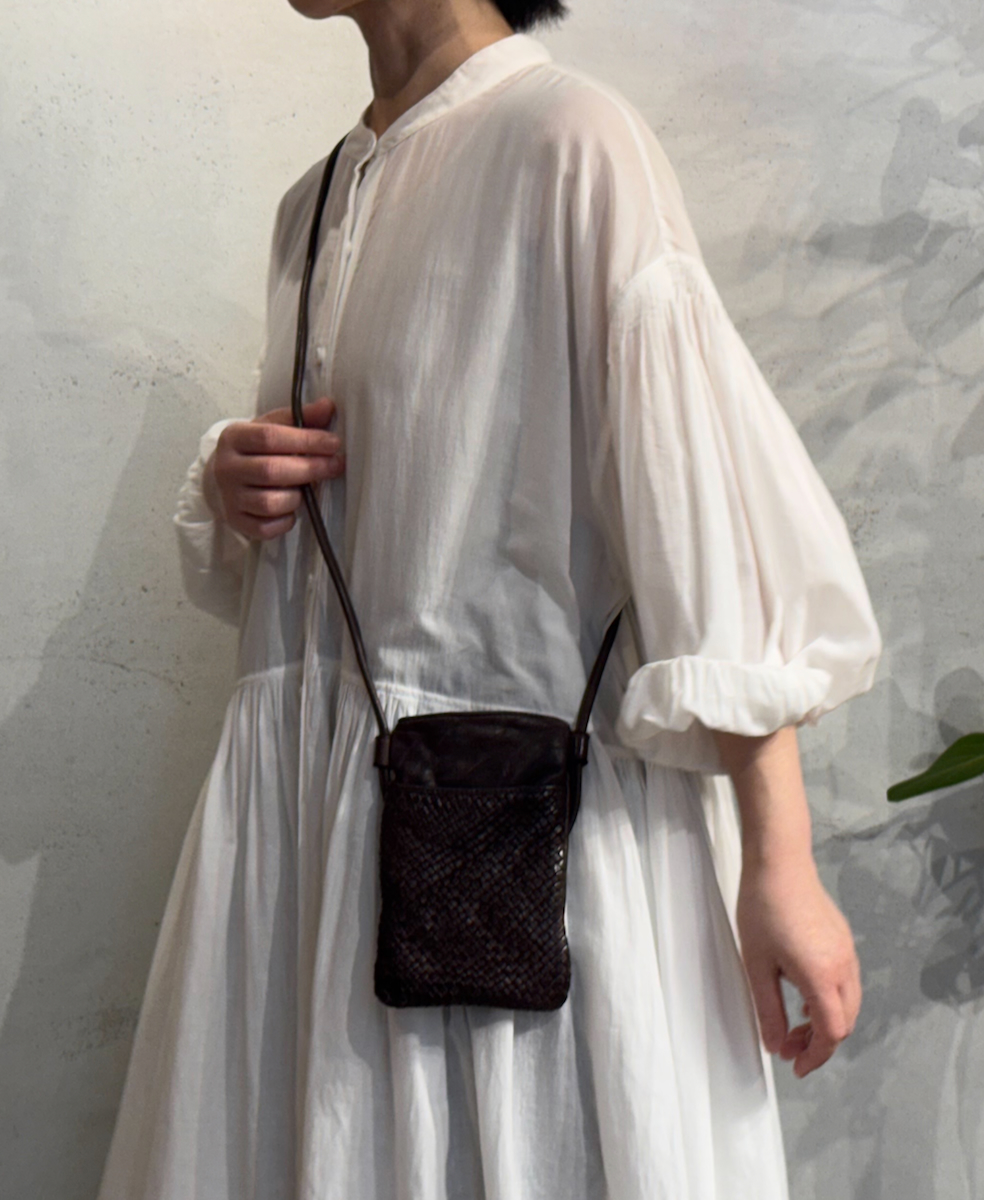 SVMDS2502C(バッグ) SMALL MESH&PLAIN COMBI SHOULDER PHONE CASE