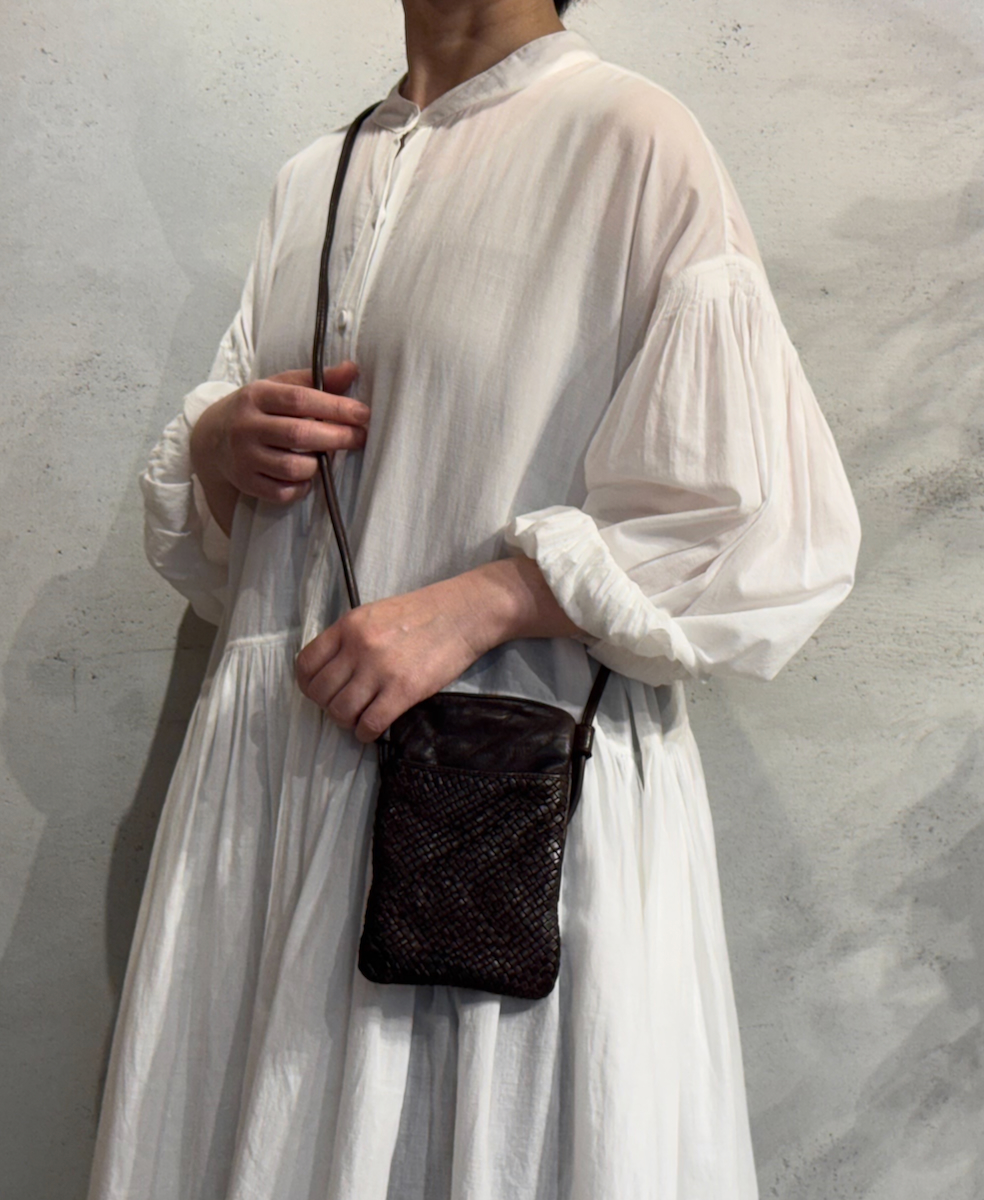 SVMDS2502C(バッグ) SMALL MESH&PLAIN COMBI SHOULDER PHONE CASE