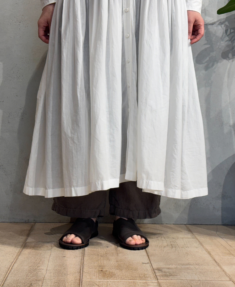 IMDSH2101LPD (パンツ) 60s LINEN PLAIN (OVERDYE) EASY CROPPED PANTS
